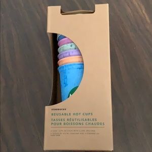 Reusable hot marble Starbucks logo cups